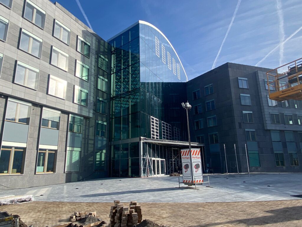 test d'étanchéité du palais de Justice de Namur